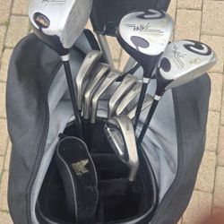 Golf Club Set, Golf Bag and NEW Golf Bag Cart PRN your choice @ $18/club  .. OBO  