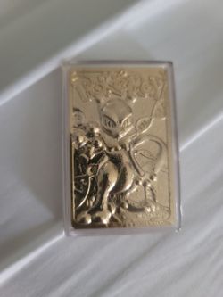 Pokemon 23k Gold Plated Meotwo Nintendo 1999