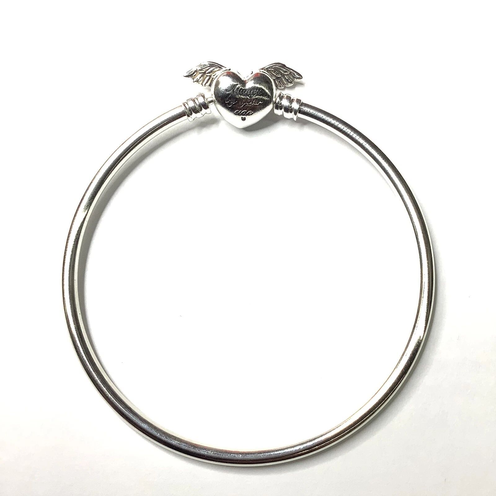 PANDORA Moments Winged Heart Bangle Bracelet - NEW