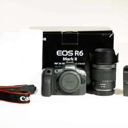 Canon R6 Mark II Camera with 24-105 Kit lens - Like New