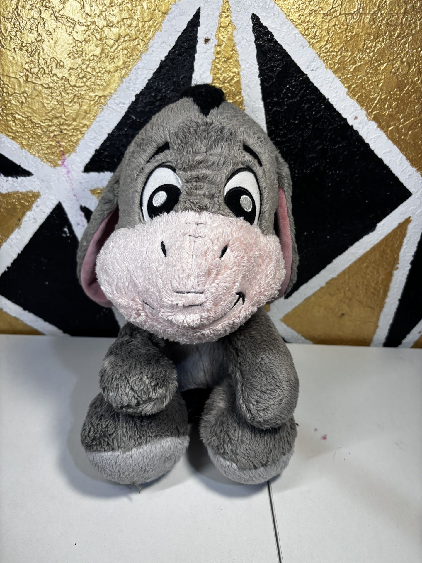 Disney Parks Baby Eeyore Big Feet Big Eyes 12” Plush Toy Stuffed Animal