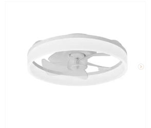 16 in. White Small Fan Flush Mount Modern Design Style Ceiling Fan Light - New