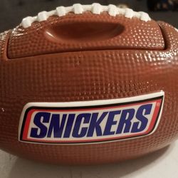 Vintage Snickers Football Candy Jar 