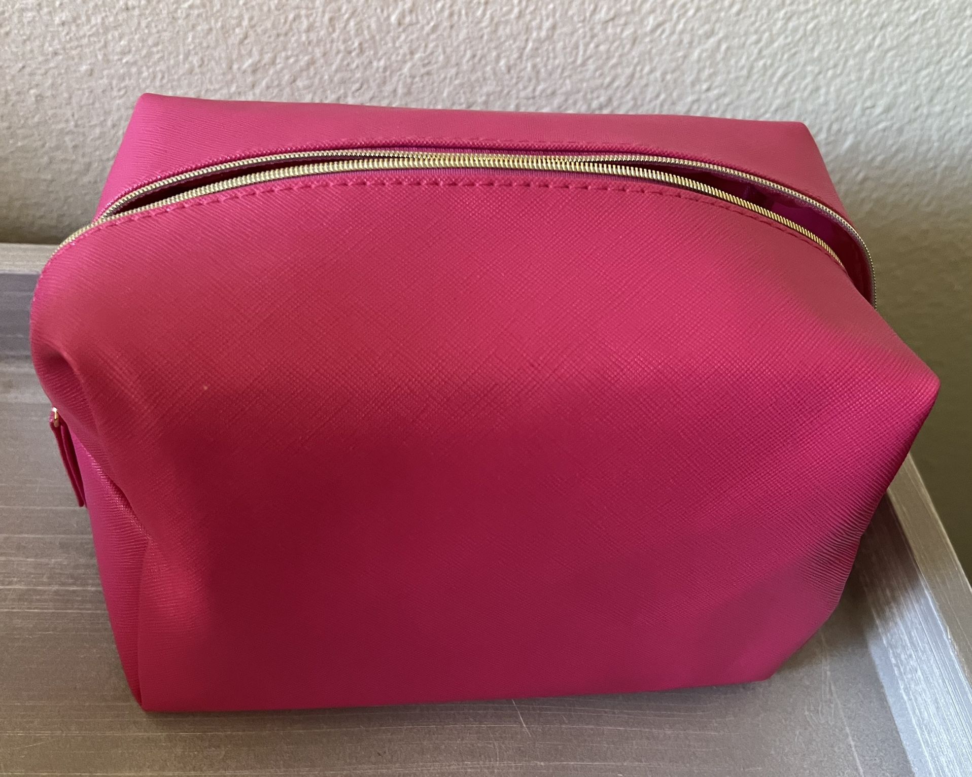 Large Pink Cosmetic Bag