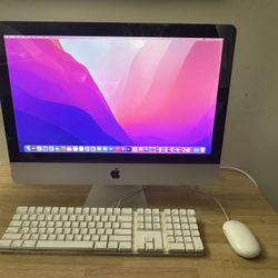 APPLE iMAC 21.5" DESKTOP ALL-IN-ONE SSD 2.5GHZ INTEL i5 QUADCORE CPU w/ OFFICE & ZOOM & FACETIME - MODEL A1311 BOOTS & LOADS FAST with SSD hard drive