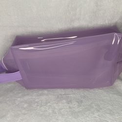 Purple/Lavender transparent make up bag