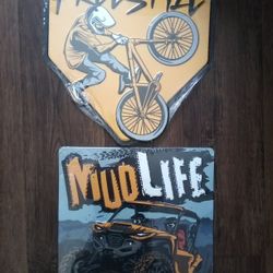 Metal Tin Outdoor Sports Wall Decor 
