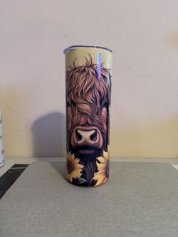 Sunflower Hyland Cow Cup