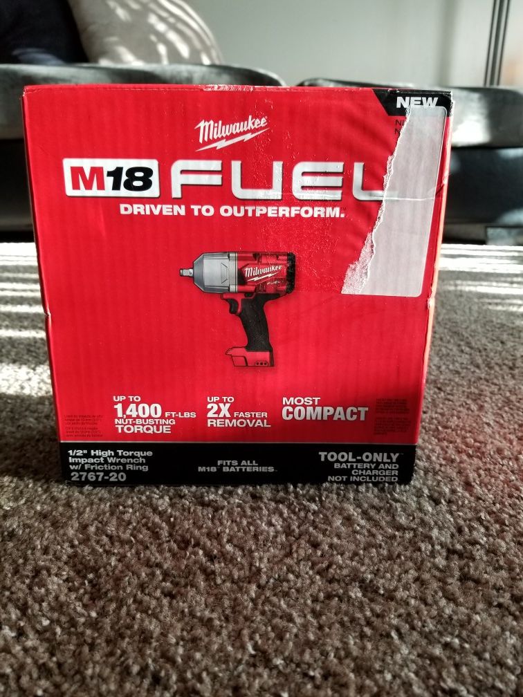 Milwaukee M18 Fuel Brushless 1/2" HIGH TORQUE Impact Wrench NEW