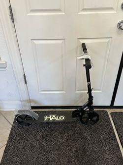 New HALO Rise Above Supreme Big Wheel Scooter Black Adults & Kids