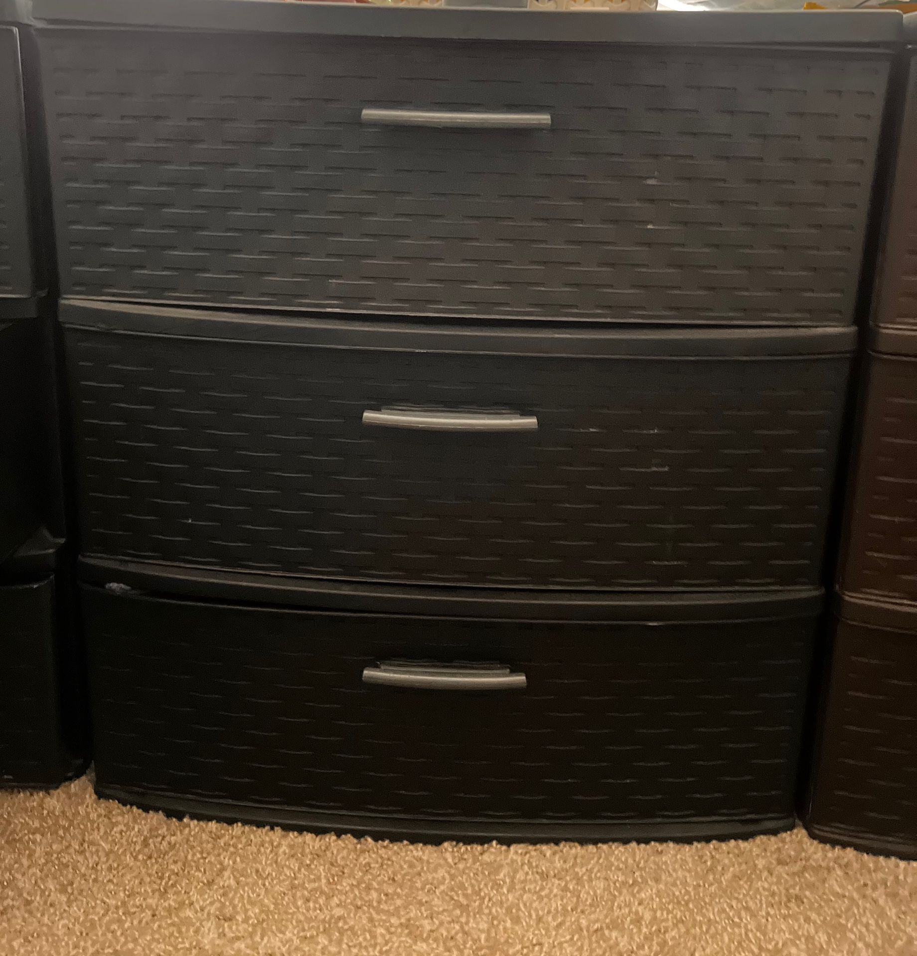 Storage Drawers, Student Desk With LED Lights And Chair