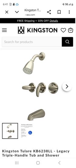Kingston Brass Shower facet set Satin nickel