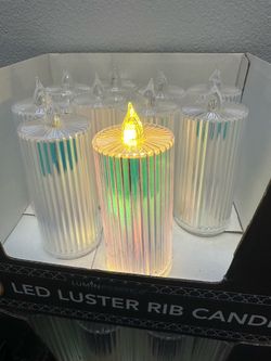 LED Luster Rib Candle (42 total)