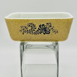 Vintage Pyrex Speckled Homestead 502 Refrigerator Dish $15 