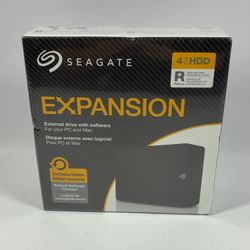 New Seagate Portable EXPANSION 4TB Micro USB-B to USB-A HDD SRD0NF2