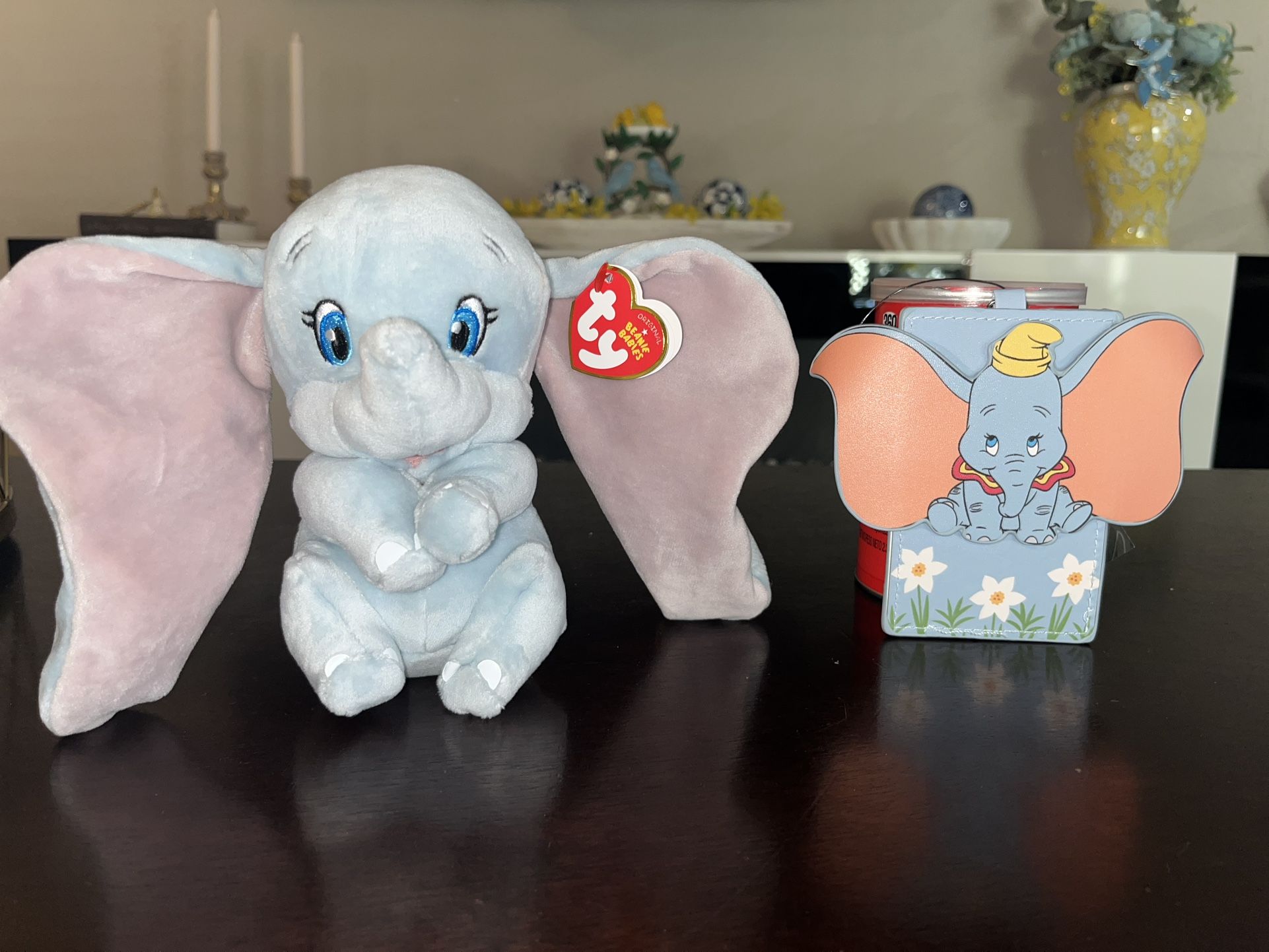 Disney Dumbo Lanyard And Beanie Babies Lot