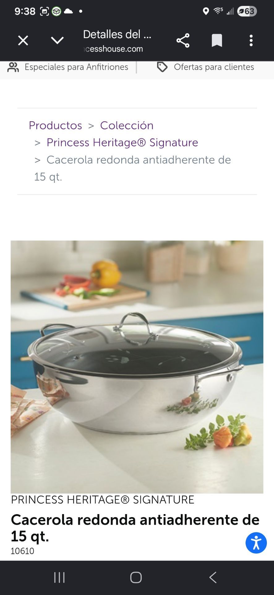 CASEROLA 15 QUARTOS ANTIDERENTE NUEVA