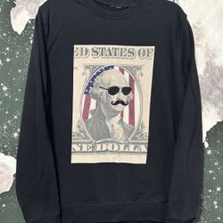 George Washington Mustache Sweatshirt 