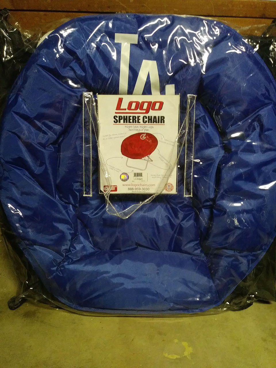 LA Dodgers Sphere Chair NEW