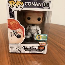 Signed Conan O'Brien Stormtrooper Funko Pop #FunkoPop