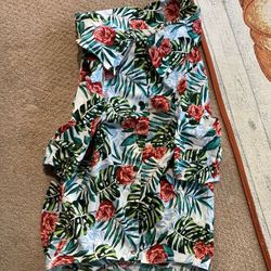 Hawaiian Flower Dog Shirt 