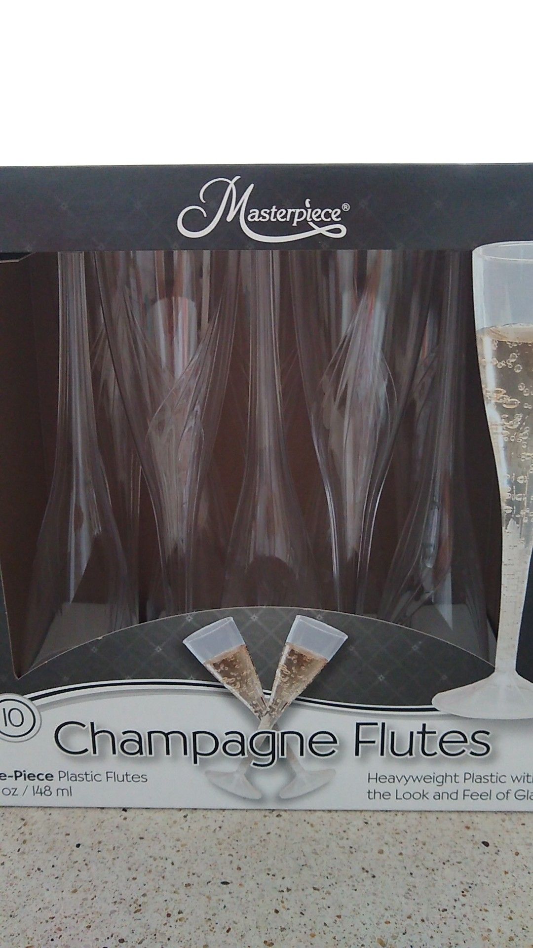 Champagne flutes glass set of 10