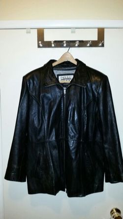 Leather coat