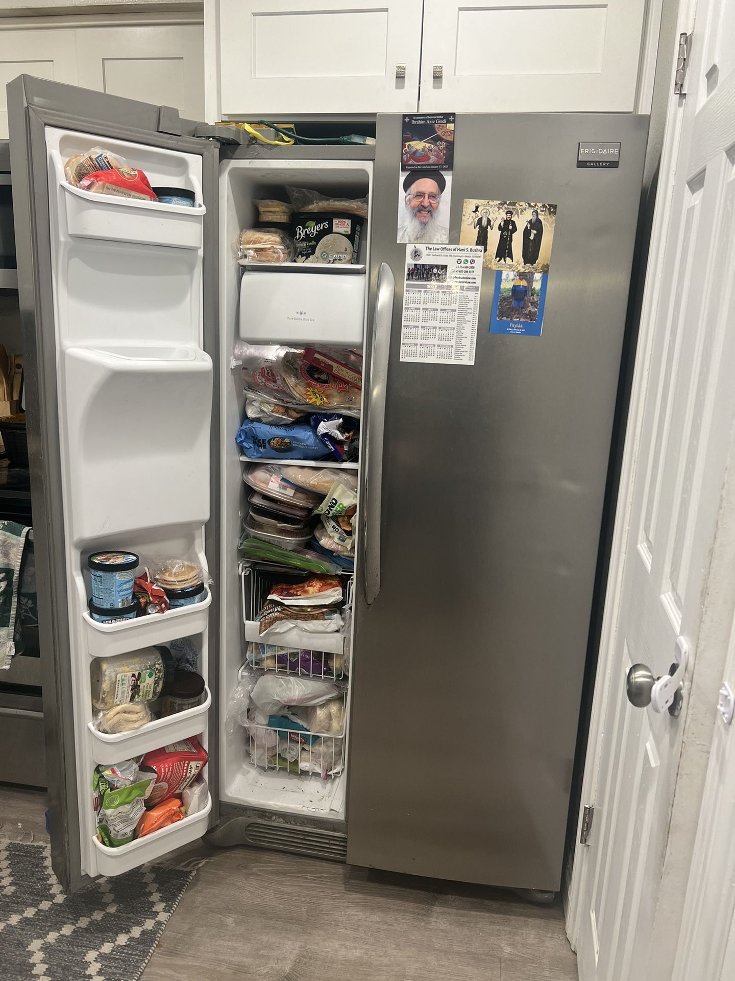 Frigidaire Side By Side Stainless Steel Fridge. Great condition for just $255!