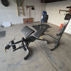 Workout Bench and Rack