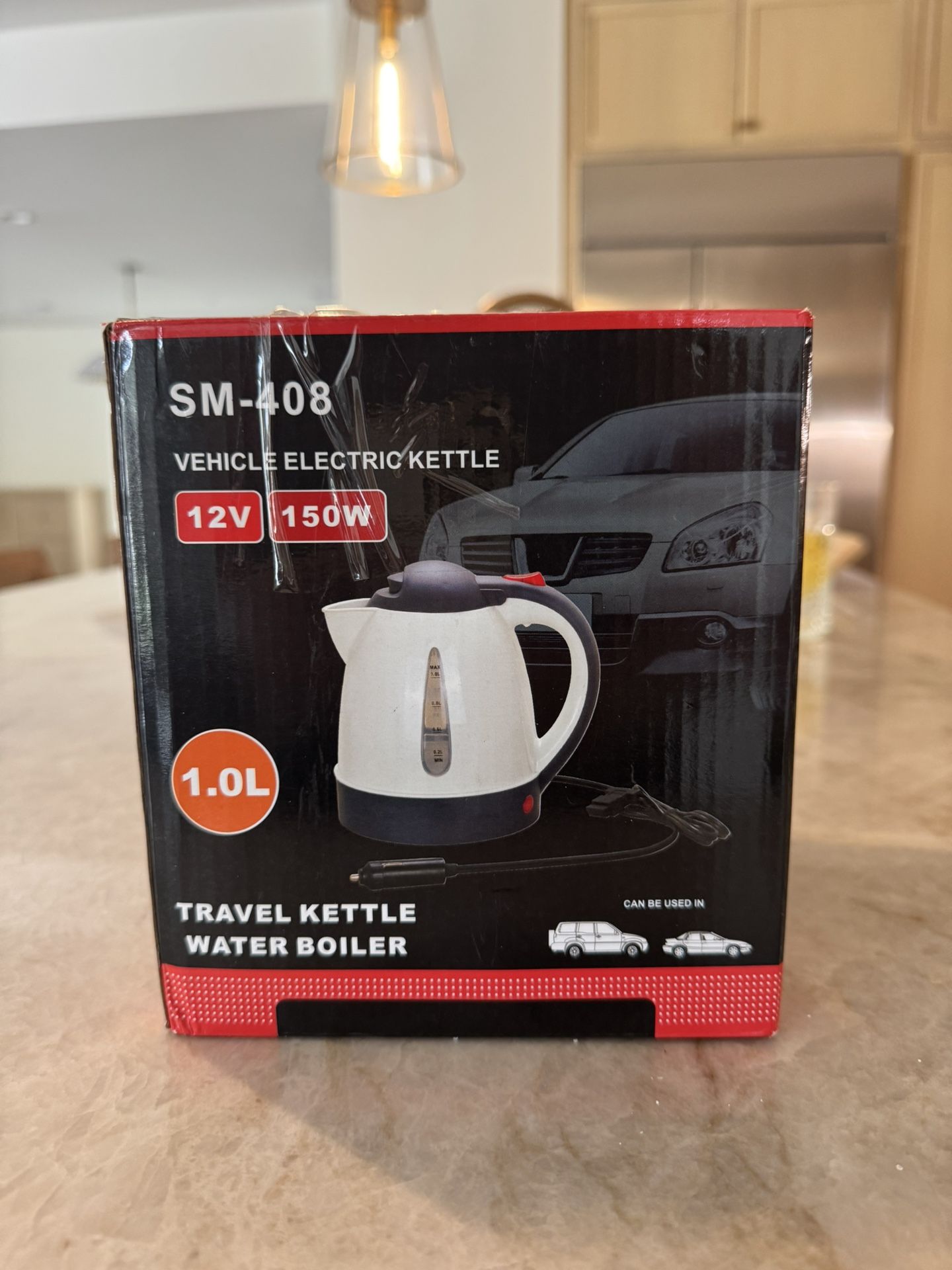 Portable Car Electric Kettle Road Trip Travel