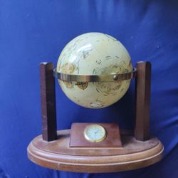 Replogle World Classic Globe With Clock Base
