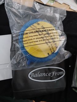 BalanceFrom Black 32" Diameter Exercise Ball With Pump. NWOT