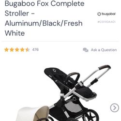 Bugaboo Fox, original, With white canopy 