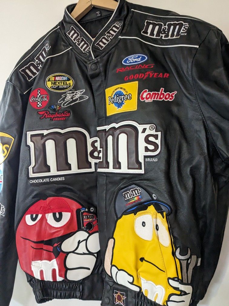 Nascar Men's Bomber M&M Jacket Size Large