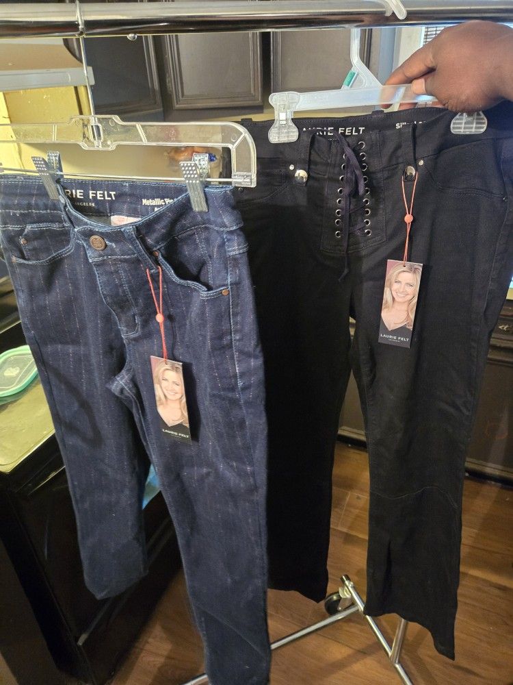 2 New Pairs Of  Petite Laurie Felt Stretch Pants