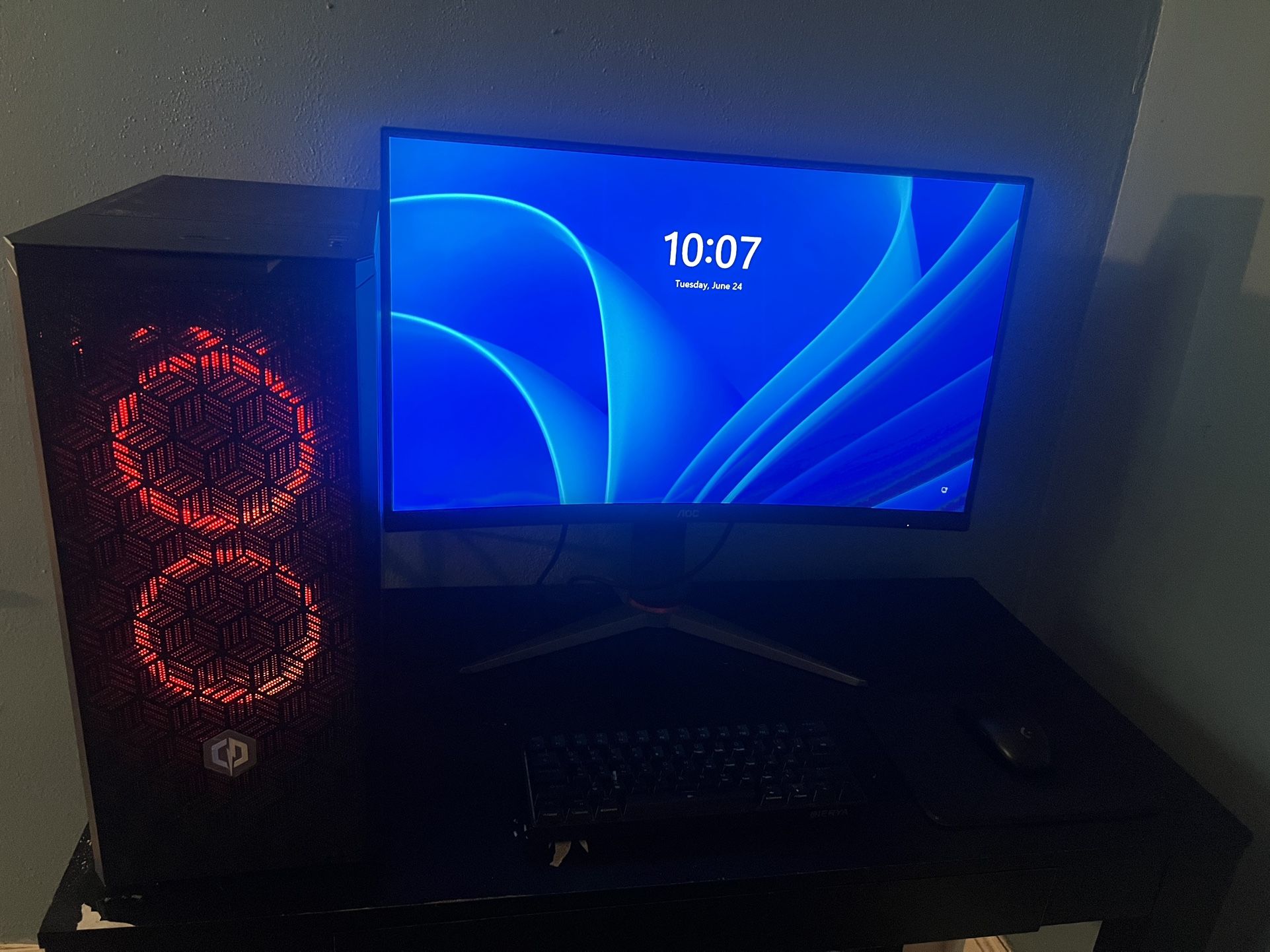 Gaming PC Setup – Ryzen 7, RTX 3060 Ti, 240Hz Monitor
