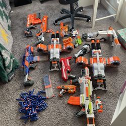 Lot Of Nerf Guns
