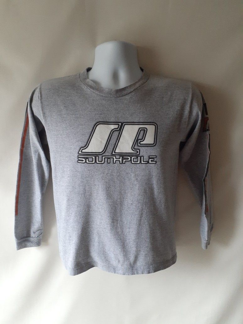Southpole boys gray long sleeve vintage t-shirt size M