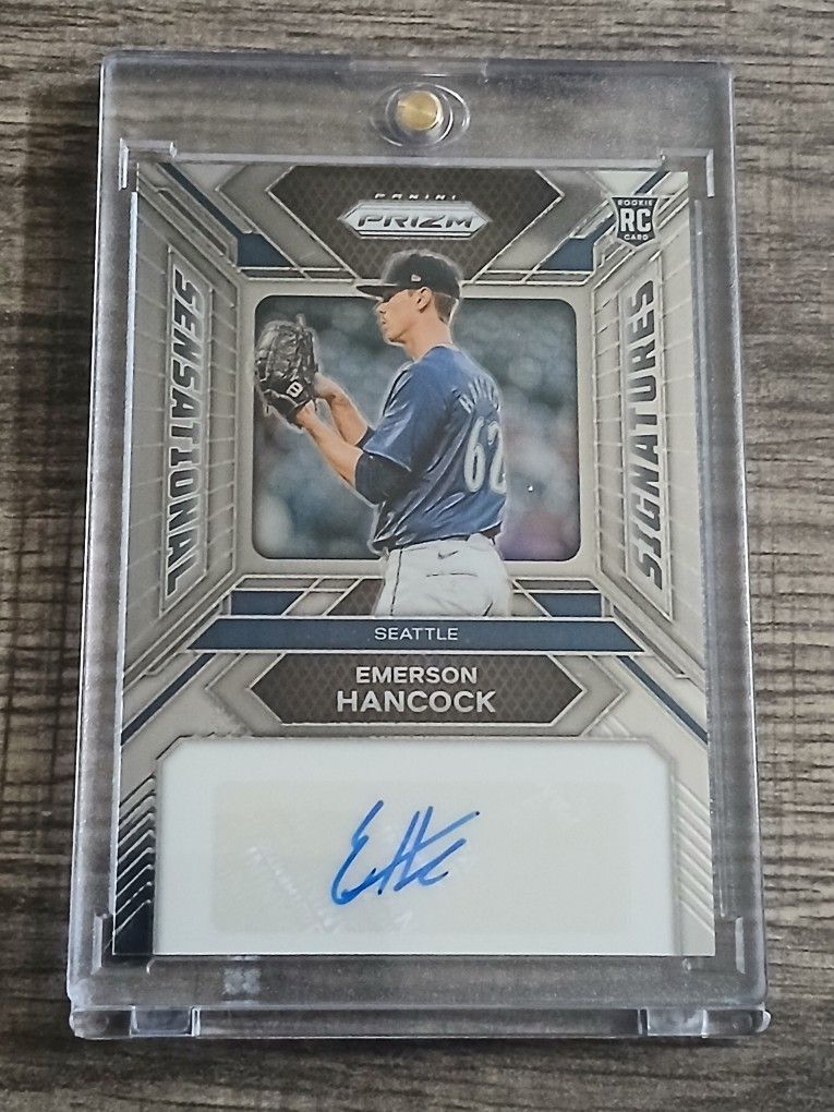 2024 Panini Prizm Sensational Signatures Emerson Hancock Rookie RC Auto Seattle Mariners.