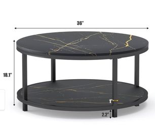 Round beautifull  black coffee table