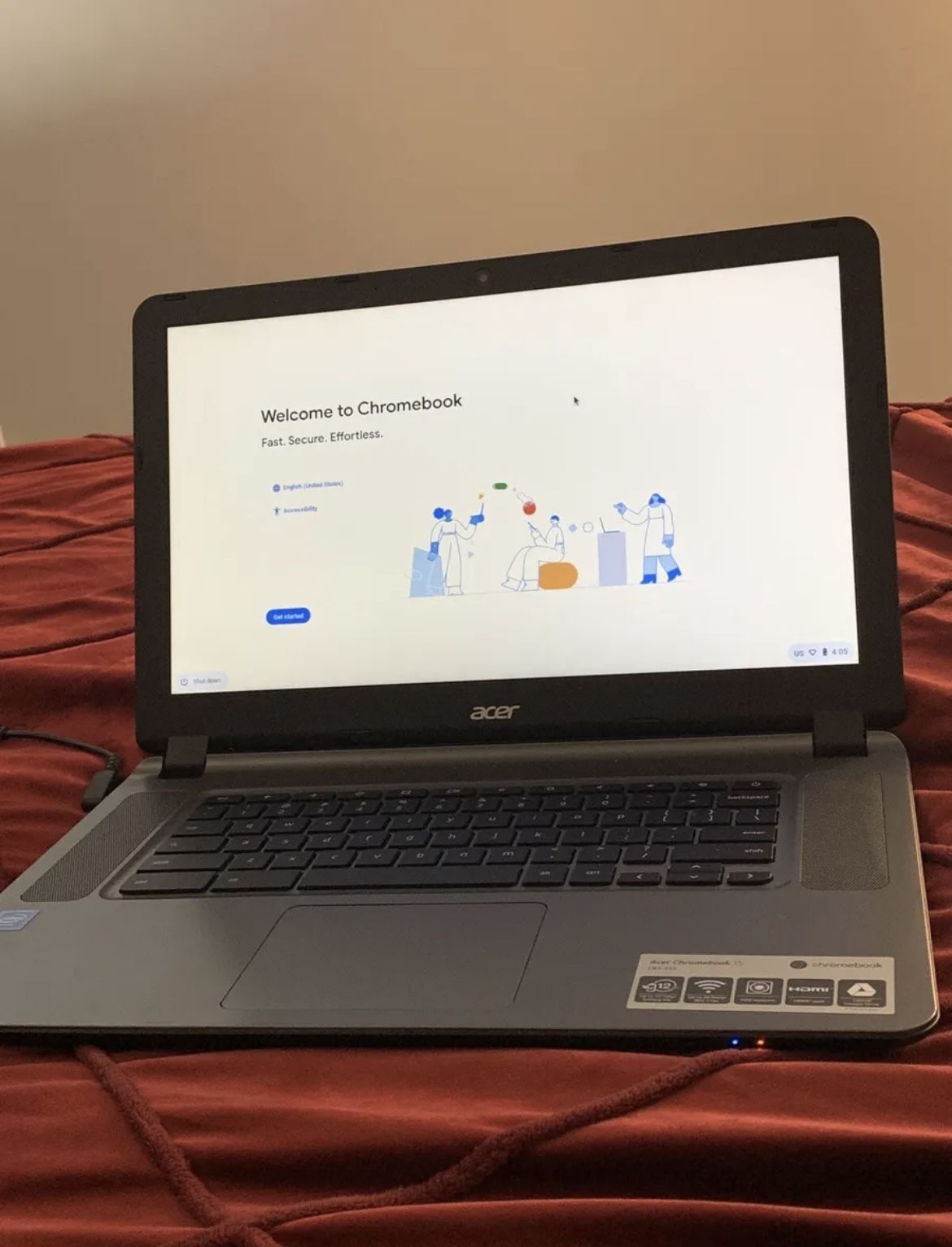 ** GOOD CONDITION** ACER CHROMEBOOK 15 CB3-532 LAPTOP W/CHARGER READ DESCRIPTION