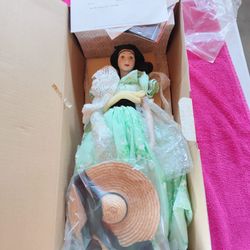 SCARLETT O’HARA Doll Gone With The Wind Franklin Heirloom NEW IN BOX