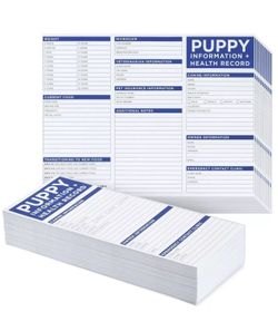 Puppy/Dog Information and Health Record (10pcs)