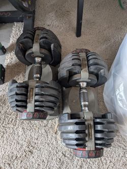 Bowflex adjustable dumbbells