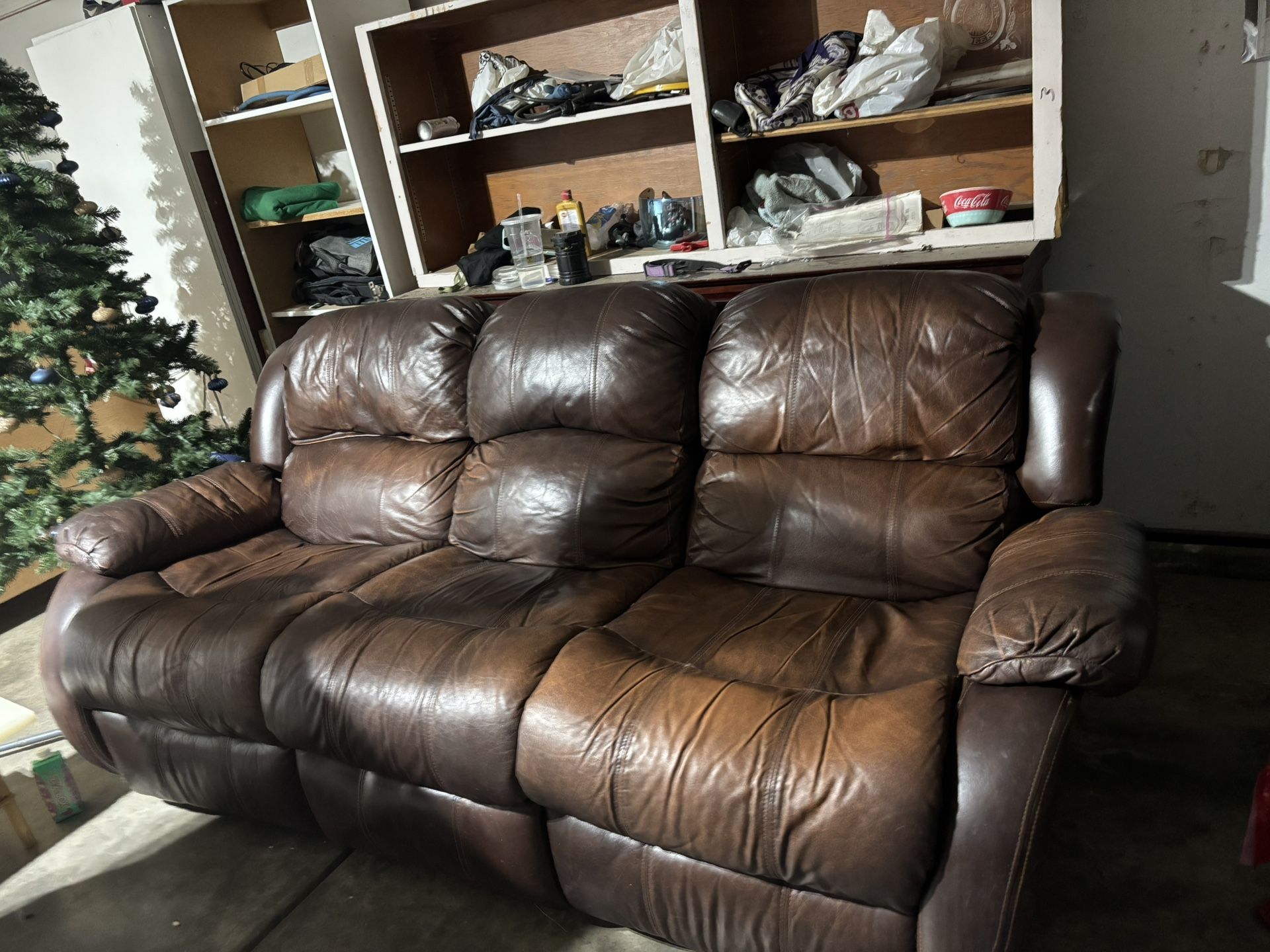 leather couch , living room furniture , free delivery
