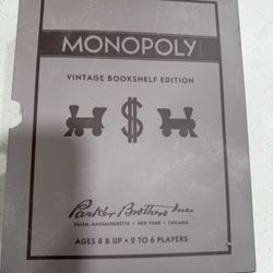 Monopoly Vintage Bookshelf Edition New 