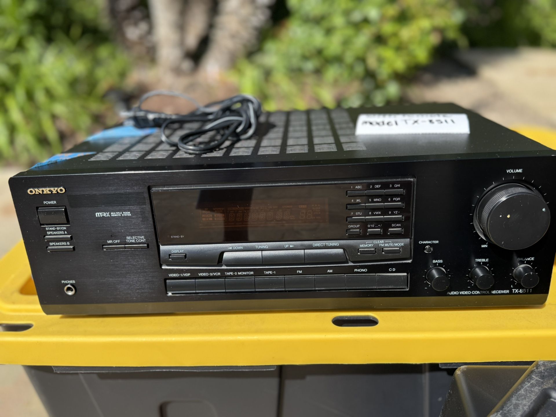 ONKYO receiver Model TX - 8511