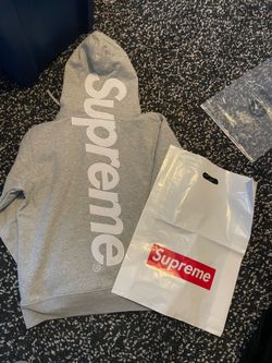 Grey Streetwear Sweatsuit Set Hoodie + Pants Size M