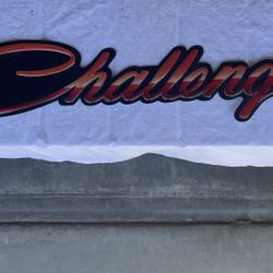 Challenger Metal Sign