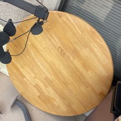 Round Wooden Eating Table